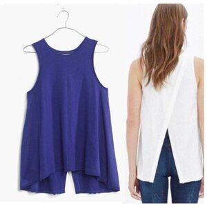 Madewell Blue Flyaway Tank